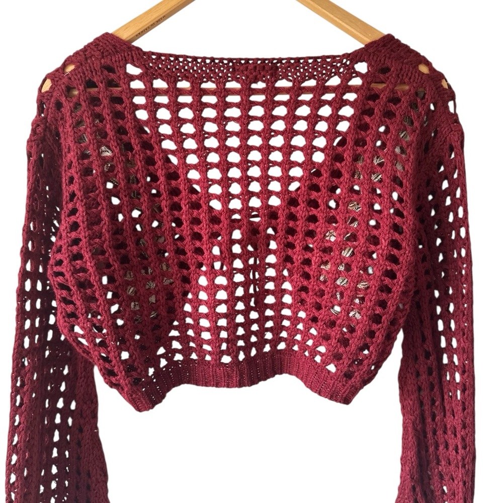 Earthbound Trading Co. Crochet Embroidered Cardigan - Picture 2 of 9